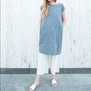 Esby Caroline Shift Dress -Salt & Pepper